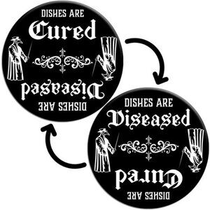 Gothic Plague Doctor Mask Dishwasher Magnet – Clean Dirty Sign for Witchy